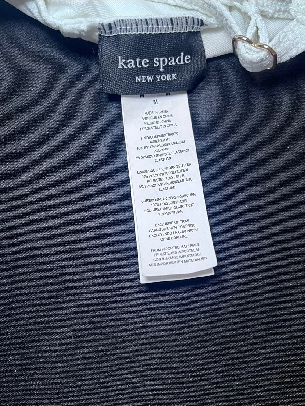 Kate Spade waffle-knit one-piece swimsuit
